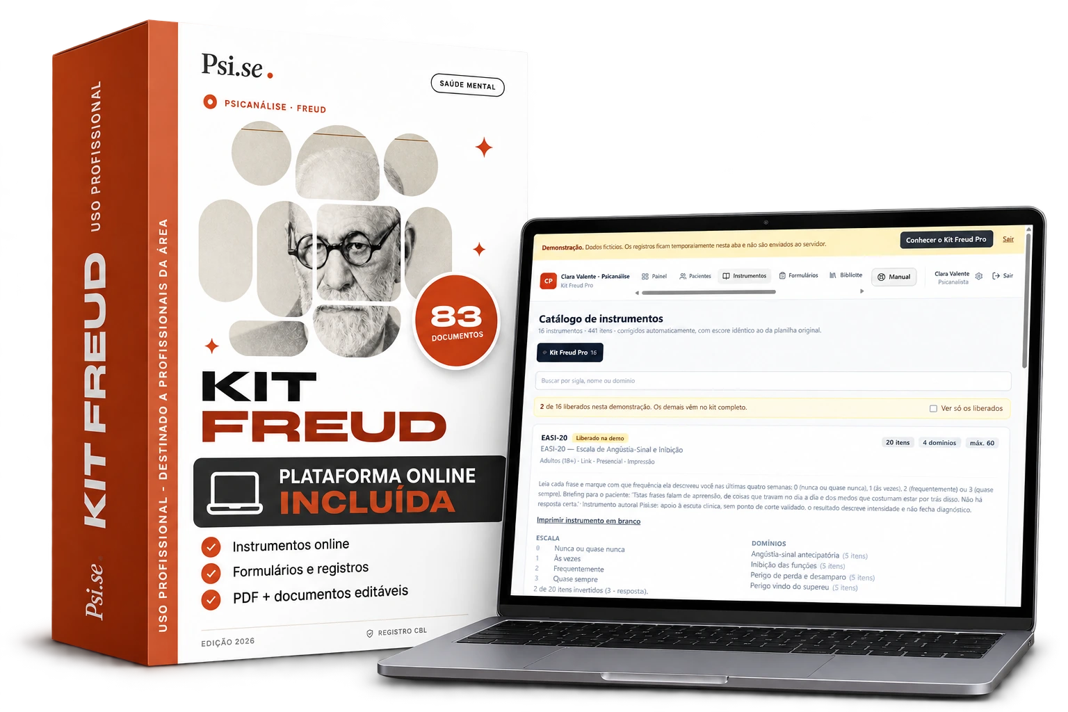Kit Freud com plataforma online incluída