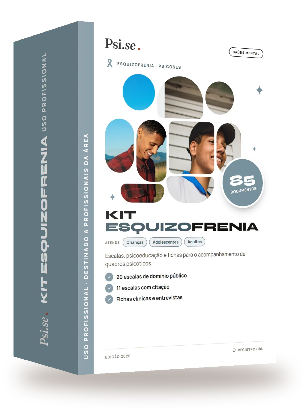 Mockup do Kit Esquizofrenia