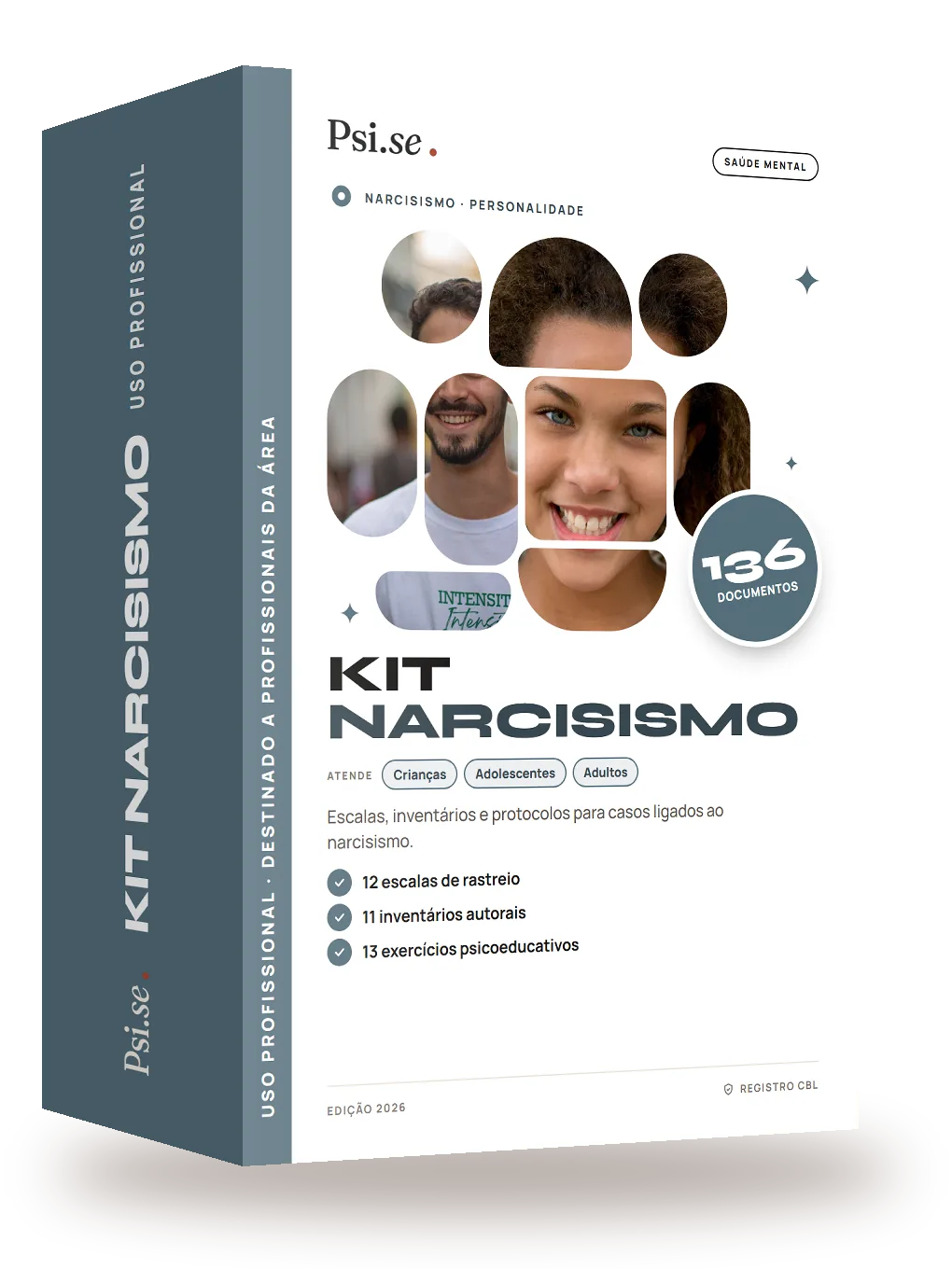 Mockup do Kit Narcisismo